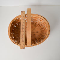 Oval Woven Basket with Handle