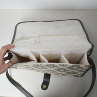 Gray + Beige 'Everything Mary' Knitting Project Bag