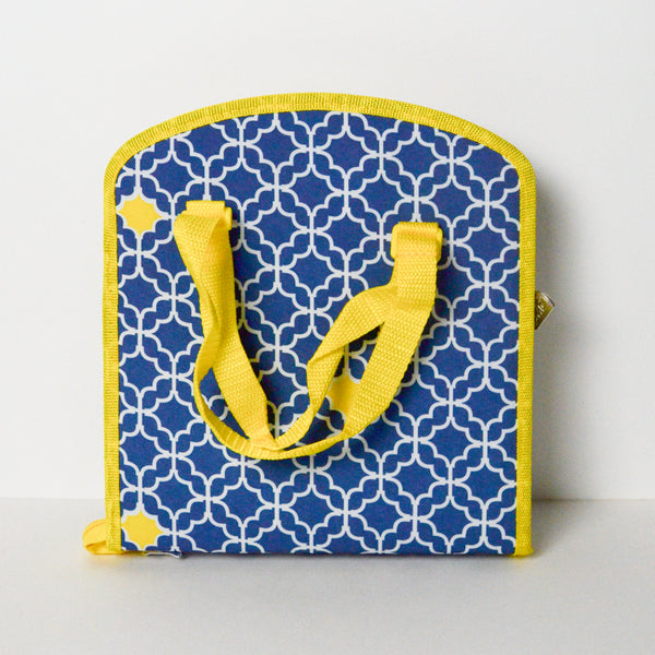 Blue + Yellow Embroidery Floss Travel Case