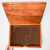 Wooden Lined Box with Lid