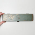 Green Vintage Long Metal Tin