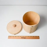 Shaker-Style Round Wooden Box with Lid