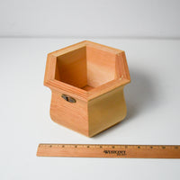 Hexagonal Wooden Container