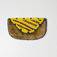 Small Beaded Leather Pouch