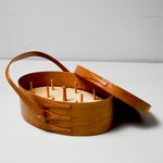 Wooden Shaker-Style Sewing Box with Spool Holder Insert