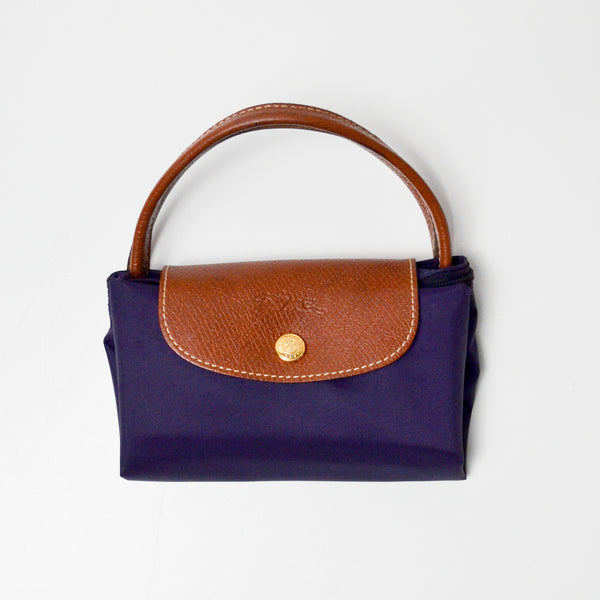 Longchamp Le Pliage Purple Folding Purse