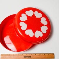 Red Heart Plastic Box