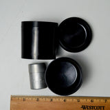 Metal Kodak Container + Screw Top Black Containers