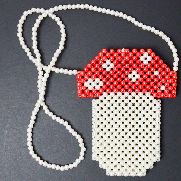 Mushroom Beaded Bag