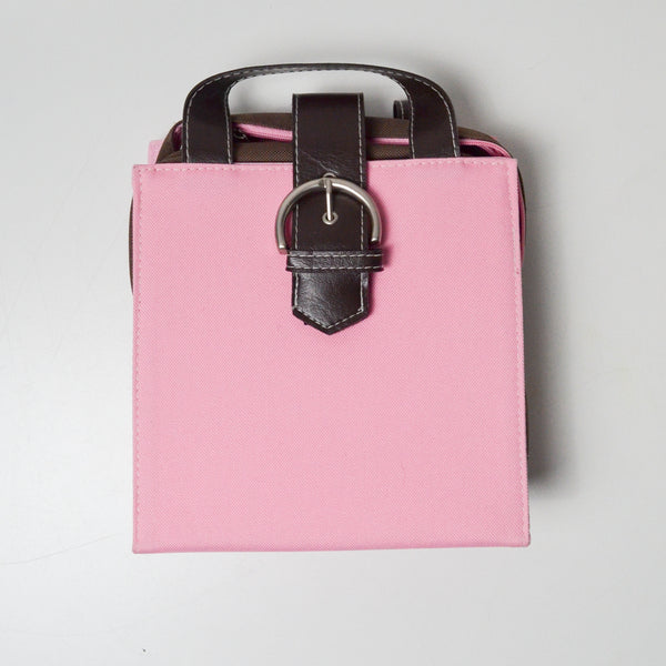 Pink + Brown Organizer Bag