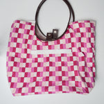 Pink Checkered Handbag