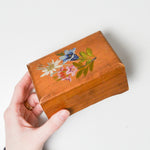 Floral Painted Box with Four-Leaf Clovers