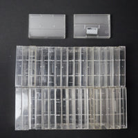 Clear Cassette Tape Cases - Set of 40