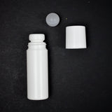 3 oz White Plastic Roll-On Deodorant Bottles - Bundle of 25