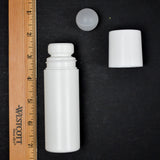 3 oz White Plastic Roll-On Deodorant Bottles - Bundle of 25