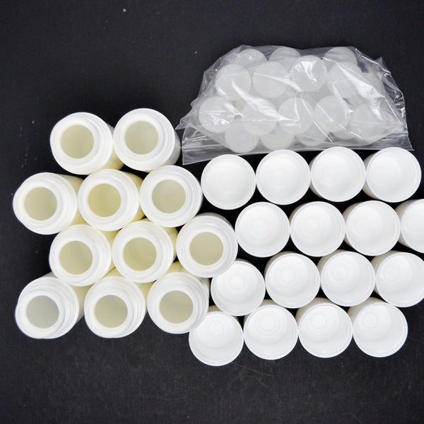 3 oz White Plastic Roll-On Deodorant Bottles - Mismatched Bundle