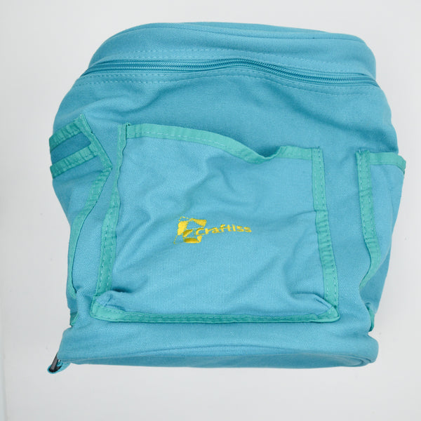 Teal Craftiss Yarn + Project Storage Bag