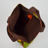 Brown, Orange, Pink + Green Tote Bag