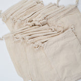 Cotton Muslin Drawstring Bags - 8" x 12" - Set of 19