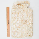Off-White Shiny 1960s Raffia Clutch