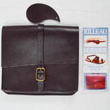Rilleau Leather Dark Brown Buckle Bag