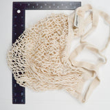 Beige Net Tote Bag