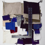 Assorted Fabric Drawstring Bags