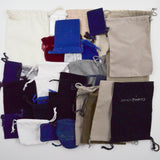 Assorted Fabric Drawstring Bags