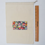 Unbleached Muslin Drawstring Bags with Logo