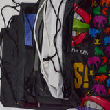 Black + Colorful Drawstring Backpack Bundle