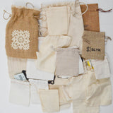 Muslin + Burlap Drawstring Bag Bundle