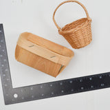 Small Wood + Wicker Basket Bundle