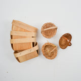 Small Wood + Wicker Basket Bundle