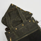 Dark Green Della Q Maker's Tall Mesh Tote