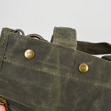 Dark Green Della Q Maker's Tall Mesh Tote