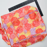 Red, Orange + Purple Floral Sachi Insulated Shopping Bag with Zipper