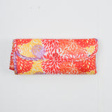 Red, Orange + Purple Floral Sachi Insulated Shopping Bag with Zipper
