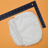 White Embroidered Clutch Bag