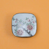 Antique Chinese Porcelain Inset Metal Box