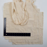 Plain Canvas Tote Bags - Set of 4