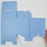 Blue Folding Gift Boxes with Slot - Set of 12