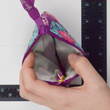 Vera Bradley Purple + Pink Quilted Zipper Pouch
