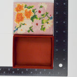 Pink Floral Needlepoint Lid Box