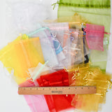 Small Sheer Colorful Drawstring Bags