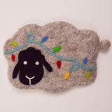 Festive Sheep Woolen Pouch