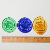 Glass Holiday Ornaments - Set of 3