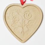 Brown Bag Cookie Art Rose Heart Ceramic Mold