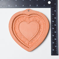 Cotton Press Heart Ceramic Mold