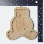 Brown Bag Cookie Art Teddy Bear Ceramic Mold