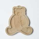 Brown Bag Cookie Art Teddy Bear Ceramic Mold